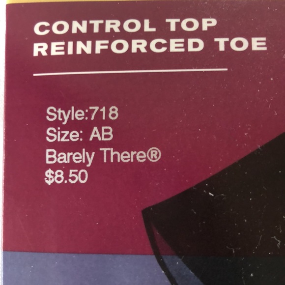 Hanes Silky Reflections Control Top Reinforced Toe Size A-B - Picture 2 of 8